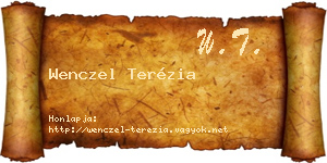 Wenczel Terézia névjegykártya