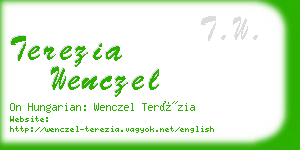 terezia wenczel business card